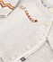 Babies' two-piece knitted outfit with a ‘P'tit Cœur’ print MONTELIMAR beige/MULTICO white