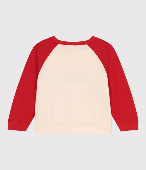Children's Lightweight Fleece Sweatshirt AVALANCHE red/AURORA