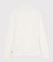 The Iconic rollneck for women in wool and cotton MILK Ecru