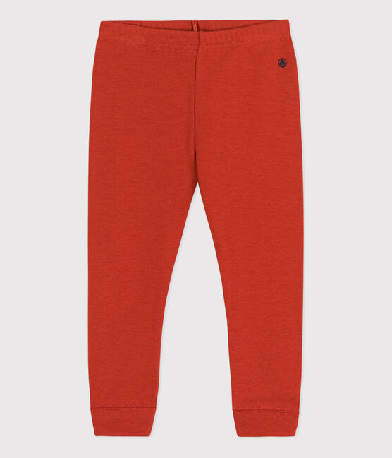 Babies' Plain Cotton Leggings HARISSA red