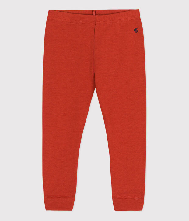 Babies' Plain Cotton Leggings red