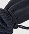 Babies' knitted mittens lined in polar fleece SMOKING blue