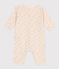 Babies' star print cotton jumpsuit AVALANCHE white/MULTICO