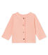 Baby girls' cotton/linen cardigan
