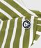 Children's cotton Breton top CEDAR green/MILK