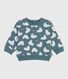 Babies' owl-print cotton sweatshirt