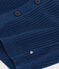 Girls' cotton fisherman's rib cardigan INCOGNITO blue