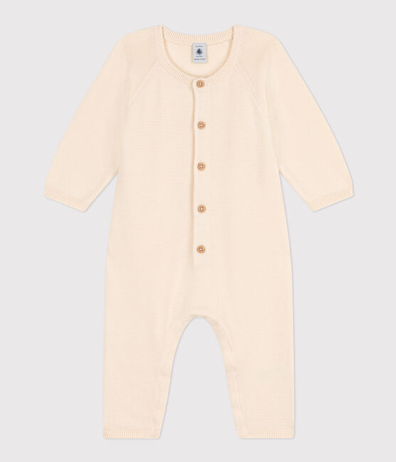 Babies' Knit Jumpsuit AVALANCHE Ecru