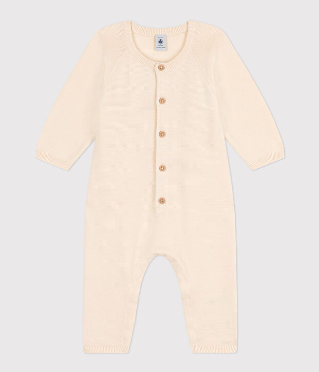 Babies' Knit Jumpsuit Ecru