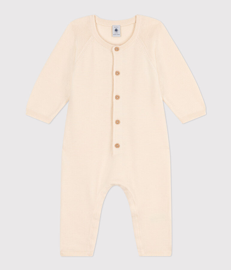 Babies' Knit Jumpsuit Ecru