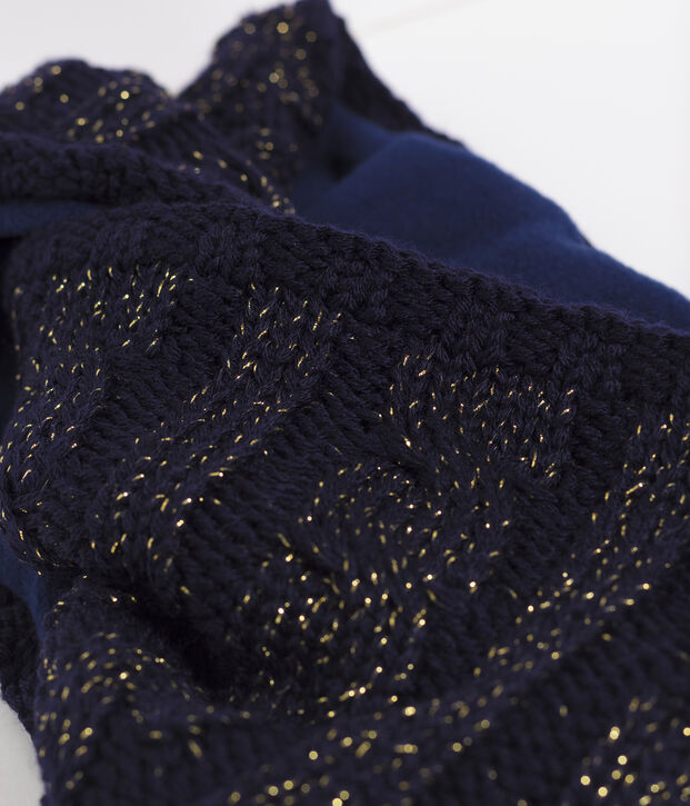 Girls' Snood blue/yellow