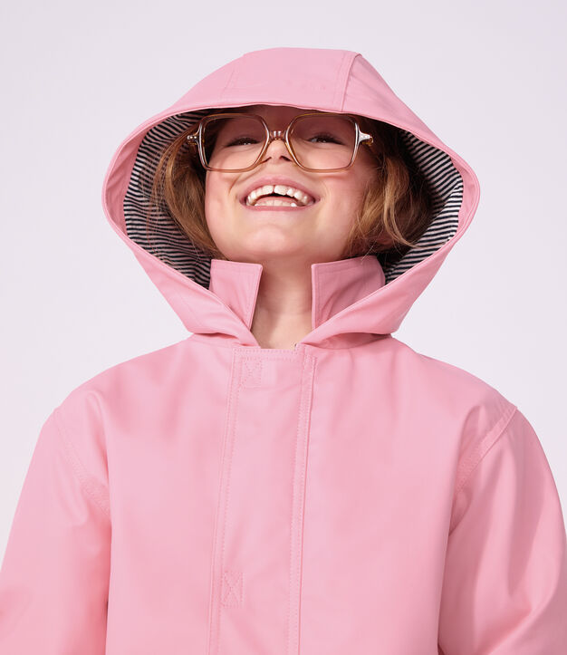 Children's plain iconic raincoat pink