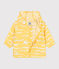 Babies' shark print UV protection polyester windbreaker ORGE yellow/MARSHMALLOW white