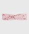 Babies' hairband in floral-print poplin JOLI pink/MULTICO white