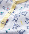 Baby Boys' Ribbed Sleepsuit POUSSIERE grey/MULTICO white