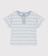 Babies' Short-Sleeved Striped Jersey T-Shirt