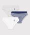 Lot de 3 slips en coton multicolor
