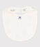 Printed Cotton Bib MARSHMALLOW white/GRIS grey