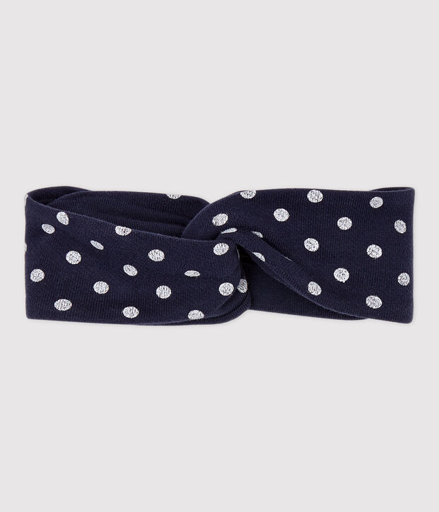 Babies' Fleece Headband blue/white