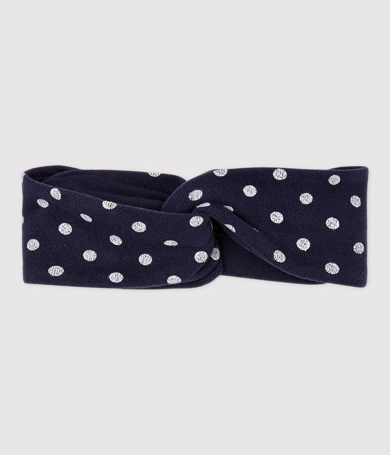 Babies' Fleece Headband blue/white
