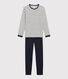 Unisex Rib Knit Pyjamas with Sailor Stripes