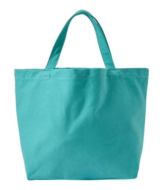 Girl's canvas tote bag VERDE green