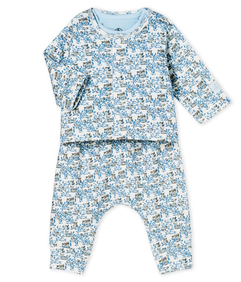 Baby Boys' Ribbed Clothing - 3-piece set white/multicolor