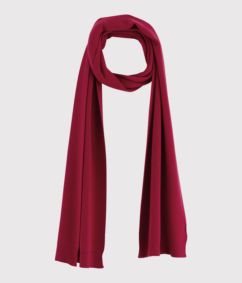 Women's woollen scarf red
