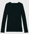Women's Iconic V-Neck Cotton T-Shirt NOIR black