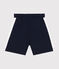 Children's plain cotton Bermuda shorts SMOKING blue