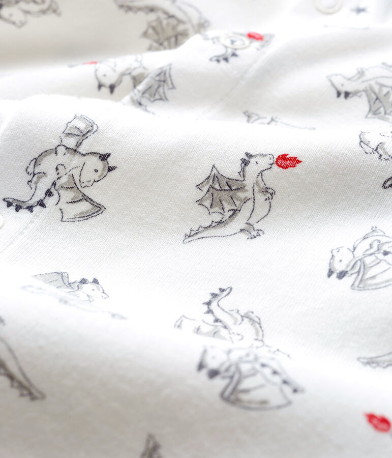 Baby Boys' Footless Ribbed Sleepsuit white/multicolor