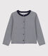 Girls' Double Jersey Cardigan