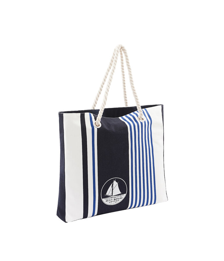 Beach bag white/multicolor