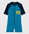 Boys UV-Proof Recycled Jumpsuit MYKONOS blue