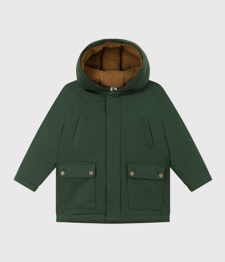 Children's unisex parka green