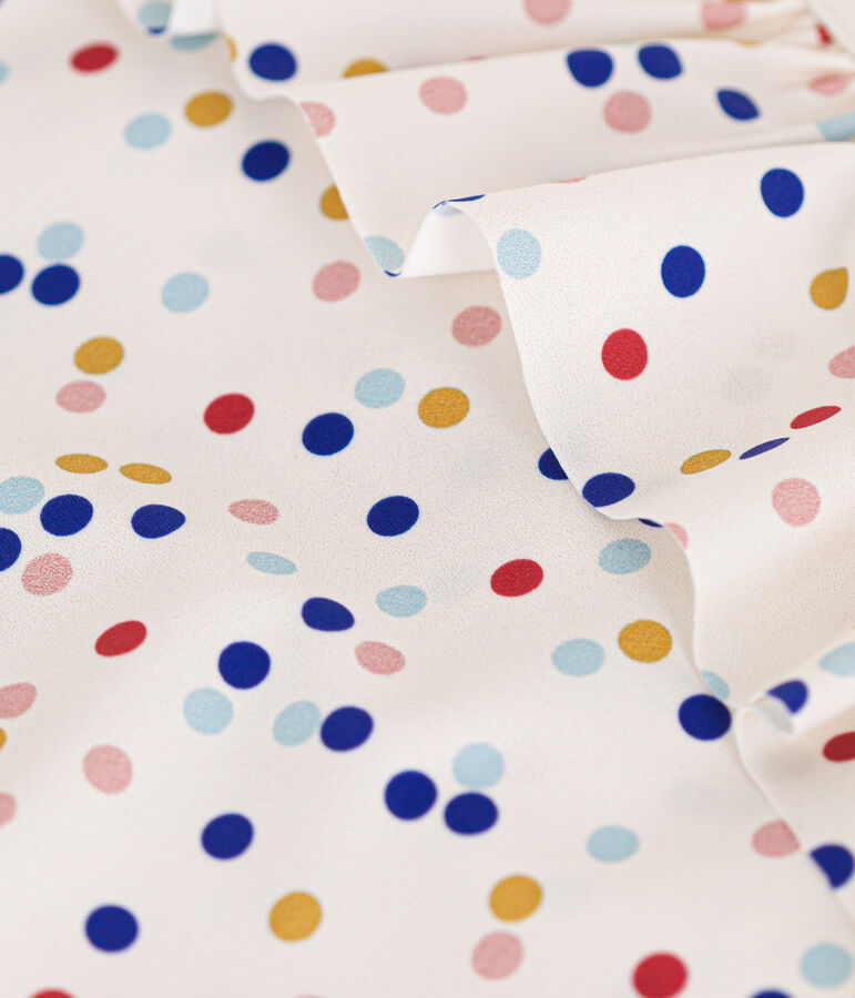 Girls' One-Piece Print Swimsuit white/multicolor