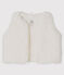 Baby Girls' Sleeveless Sherpa Vest MARSHMALLOW white