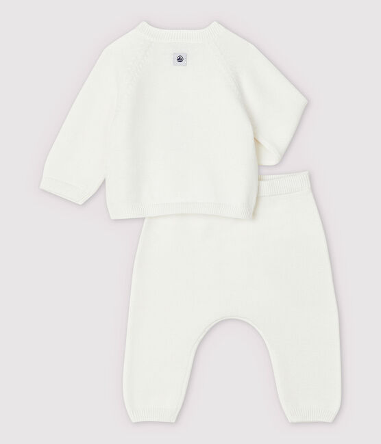 Babies' White Organic Cotton Knit Clothing - 2-Pack MARSHMALLOW white