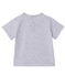 Baby boys' silkscreen print T-shirt POUSSIERE CHINE grey