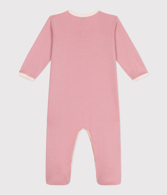 Babies' plain cotton pyjamas CHARME pink