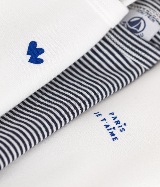 Babies' long sleeved cotton bodysuits - 3-pack multicolor