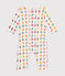 Babies' printed cotton footless pyjama suit MARSHMALLOW white/MULTICO white