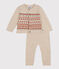 Babies' Patterned Knit Outfit MONTELIMAR beige/MULTICO white