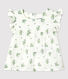 Babies' Short-Sleeved Organic Cotton Gauze Floral Print Blouse