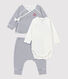 Babies' Striped Organic Cotton Clothing - 3-Pack