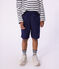 Children's Bermuda shorts in plain cotton SOIR blue