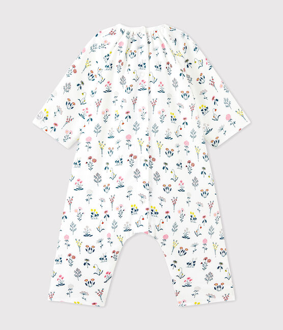 Baby girls' printed tube knit all-in-one LAIT white/MULTICO white