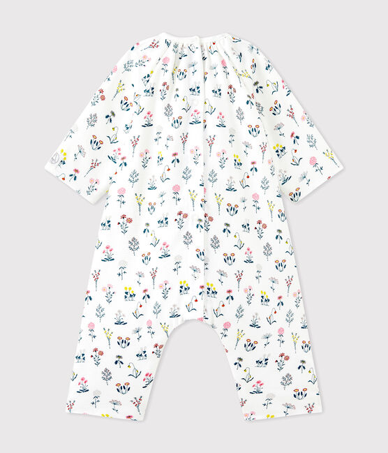 Baby girls' printed tube knit all-in-one LAIT white/MULTICO white