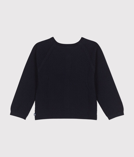 Girls' Cotton Cardigan SMOKING blue