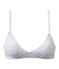 Girl's polka dot bra POUSSIERE grey/LAIT white